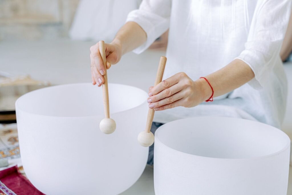 Sound bath wellness session in Nevada City
